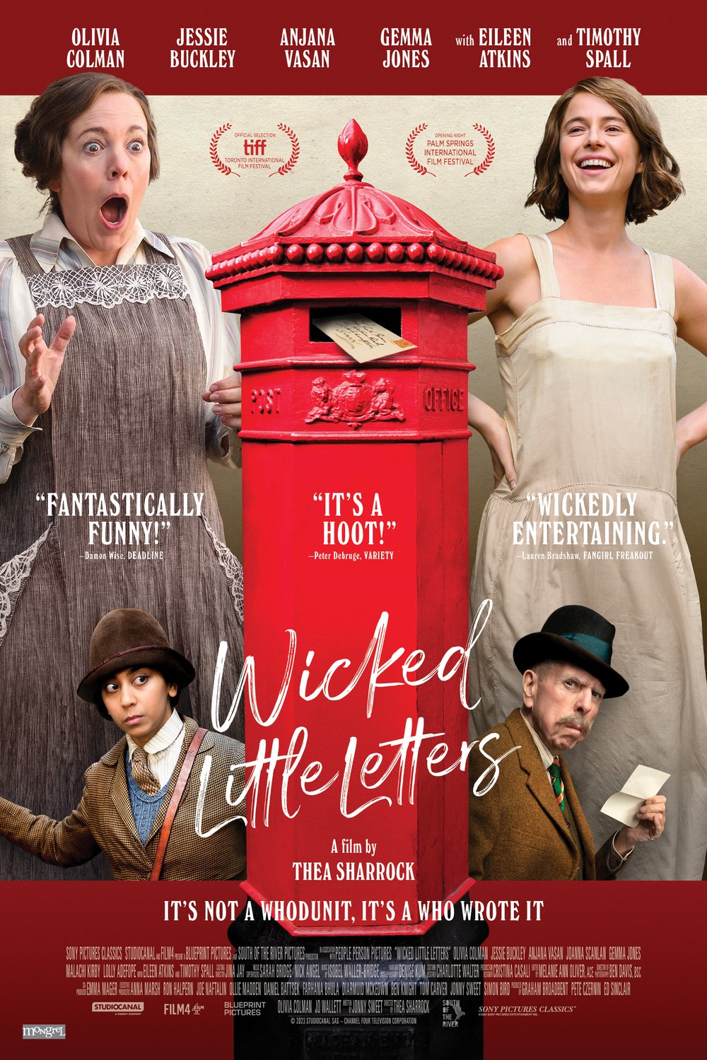 L'affiche du film Wicked Little Letters