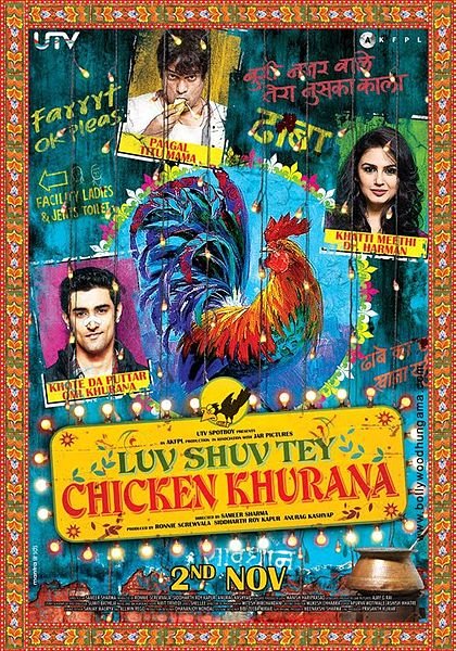 Hindi poster of the movie Luv Shuv Tey Chicken Khurana