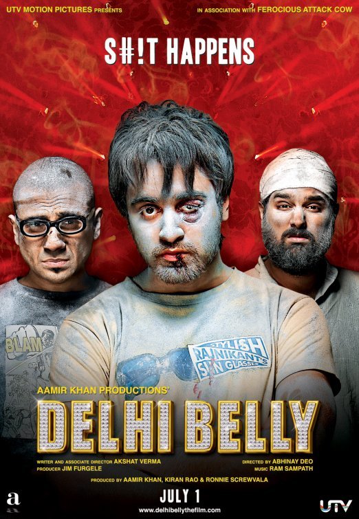 English poster of the movie Delhi Belly