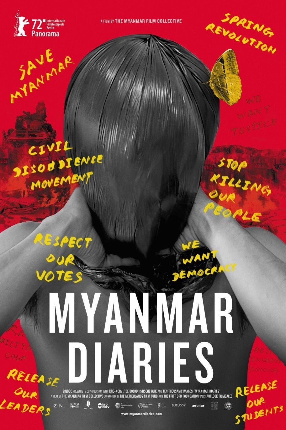 Burmese poster of the movie Myanmar Diaries