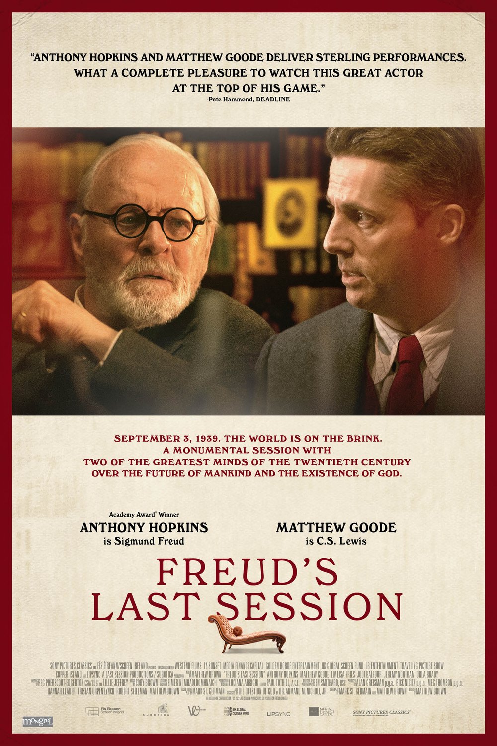 L'affiche du film Freud's Last Session