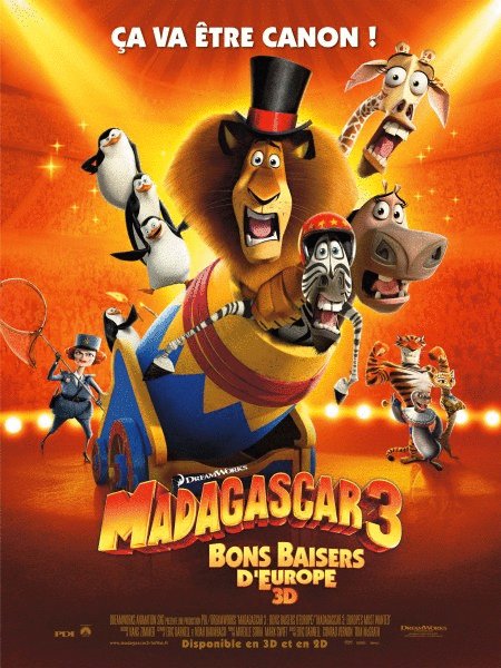 Poster of the movie Madagascar 3: Bons baisers d'Europe